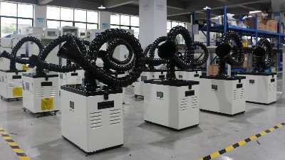 激光煙霧凈化器出貨！執(zhí)信環(huán)保科技出口訂單！